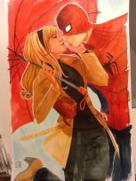 Um casal que no Universo Marvel não aconteceu, na arte de Stephanie Hans